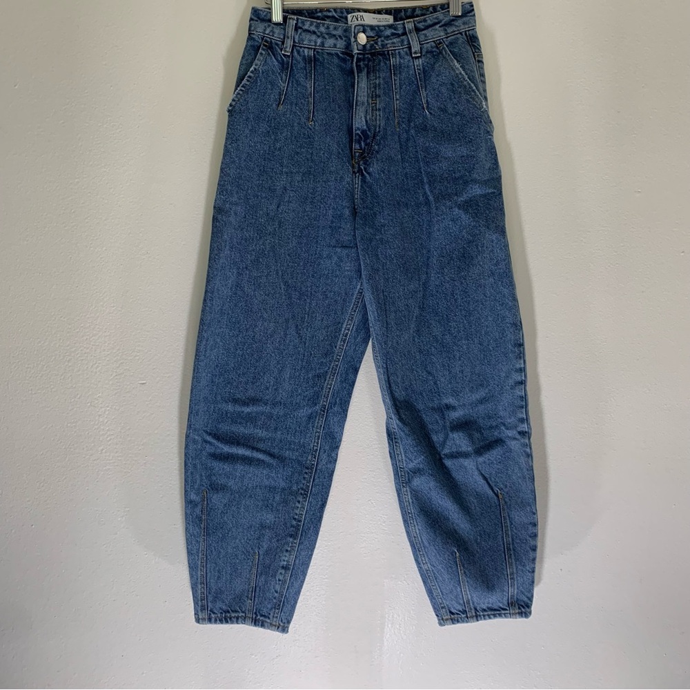 ZARA Blue baggi Relaxed Fit Jeans